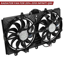 Fits 2014-2018 Infiniti Q50 AC Radiator Condenser Dual Fan 214814GA0A IN3115109
