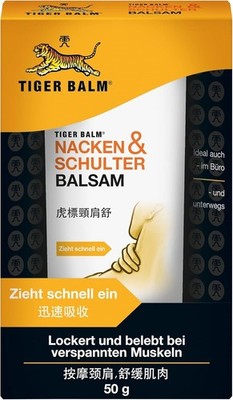 Tiger Balm BALM Nacken & Schulter Balsam Natürlicher Balsam bei Verspannungen im