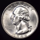1946-S Washington Quarter -- Gem BU with Excellent Luster