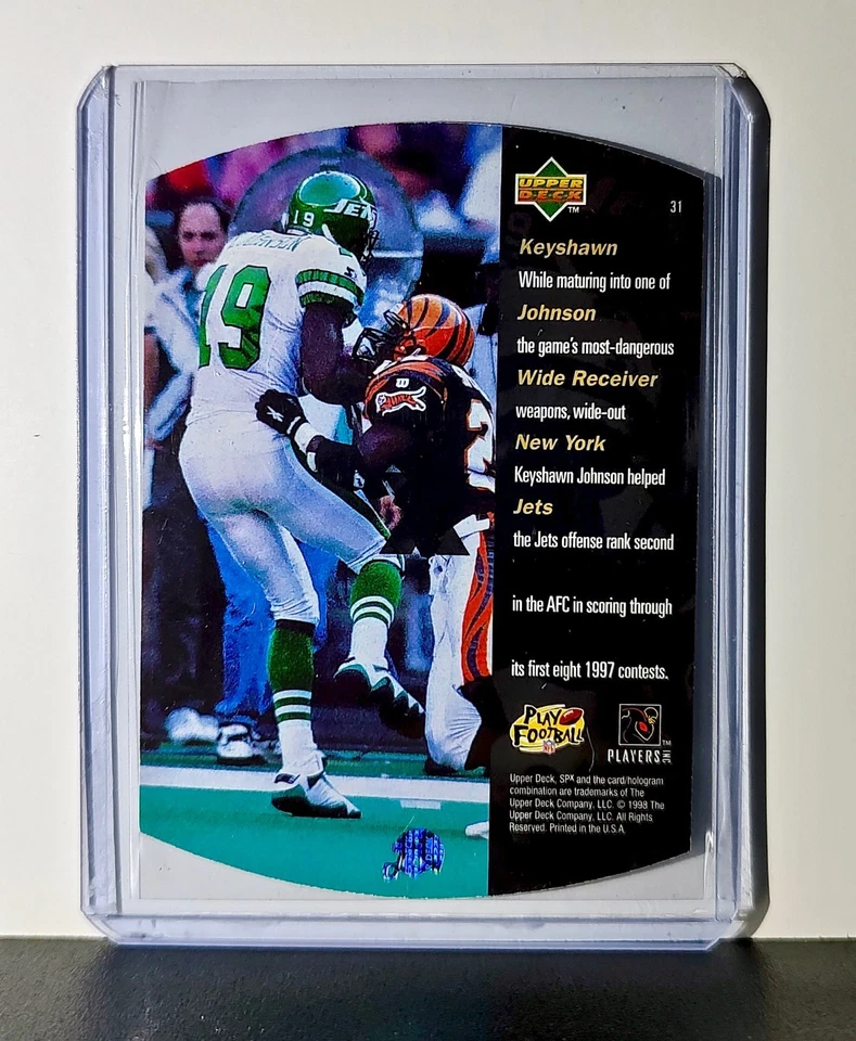 Keyshawn Johnson 1998 Upper Deck SPX NFL #31 Card New York Jets - Image 2 of 2