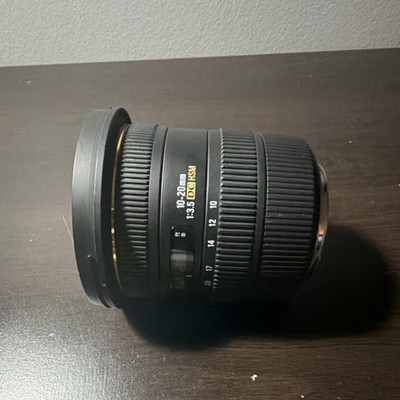 Sigma EX DC HSM 10-20mm f/3.5 Wide Angle Zoom Lens Auto & Manual