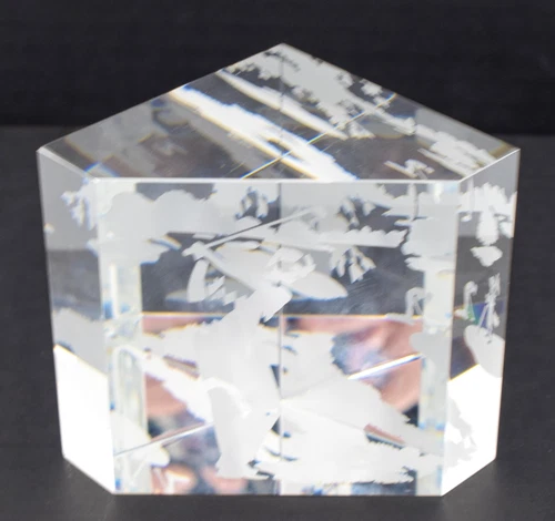 Steuben Golf Glass Paperweight Bernard X. Wolff - Perfect