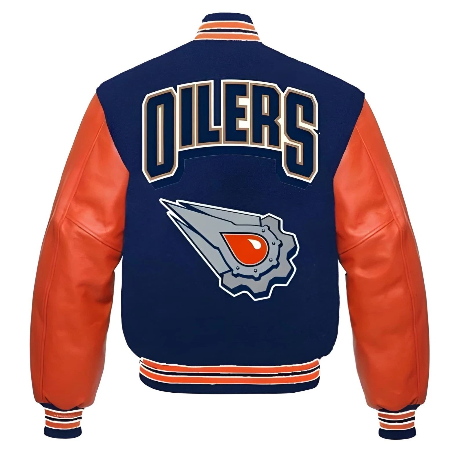 Edmonton Oilers Baseball Jacket, Baseball Jacket Gift for Fan