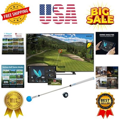 Home Golf Game Simulator: Enjoy Interactive Golf with Motion Sensor & Swing S...