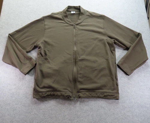 NN07 Jake 3222 Jacket Mens 2XL Green Cotton Jersey Bomber Full Zip Lightweight - product listing photo