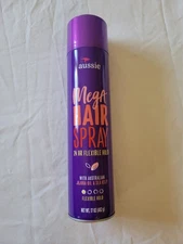 Aussie Mega Hair Spray 24 Hr Flex Hold 17 oz w/ Australian Jojoba Oil & Sea Kelp
