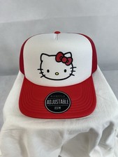 NWT Womens HELLO KITTY Ball Cap Hat Ladies Adjustable Size OSFM