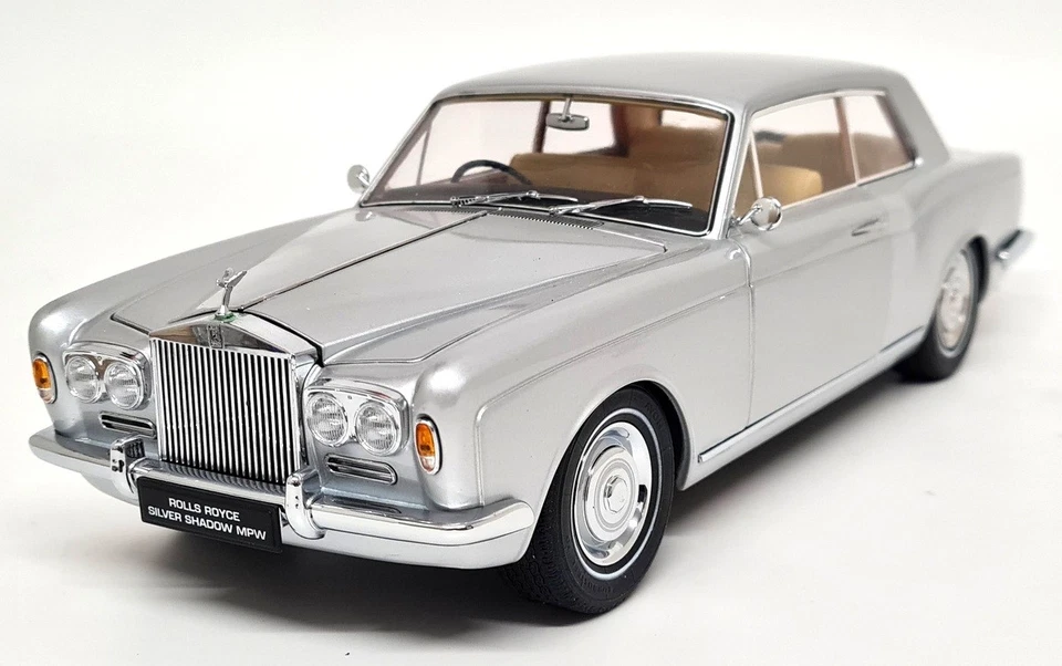 Paragon 1/18 Rolls Royce Silver Shadow MPW 2 Door Coupe Silver Diecast Model Car - Image 3 of 4