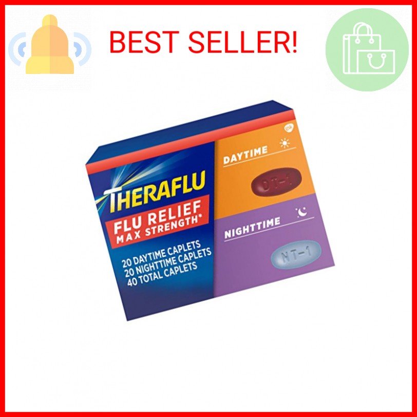 Theraflu Max Strength Flu Symptom Relief - 20 Caplets Plus Max Strength ...