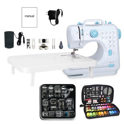 505A Mini Sewing Machine with Expansion Board 11pc Presser Feet 97pcs Sewing Kit