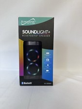 SuperSonic Soundlight Bluetooth Speaker,FM Radio,Rechargeable Battery, USB Input