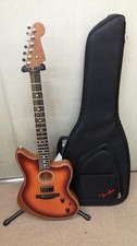 Fender American Acoustasonic Jazzmaster E-Akustikgitarre Mahagoni Ebenholz