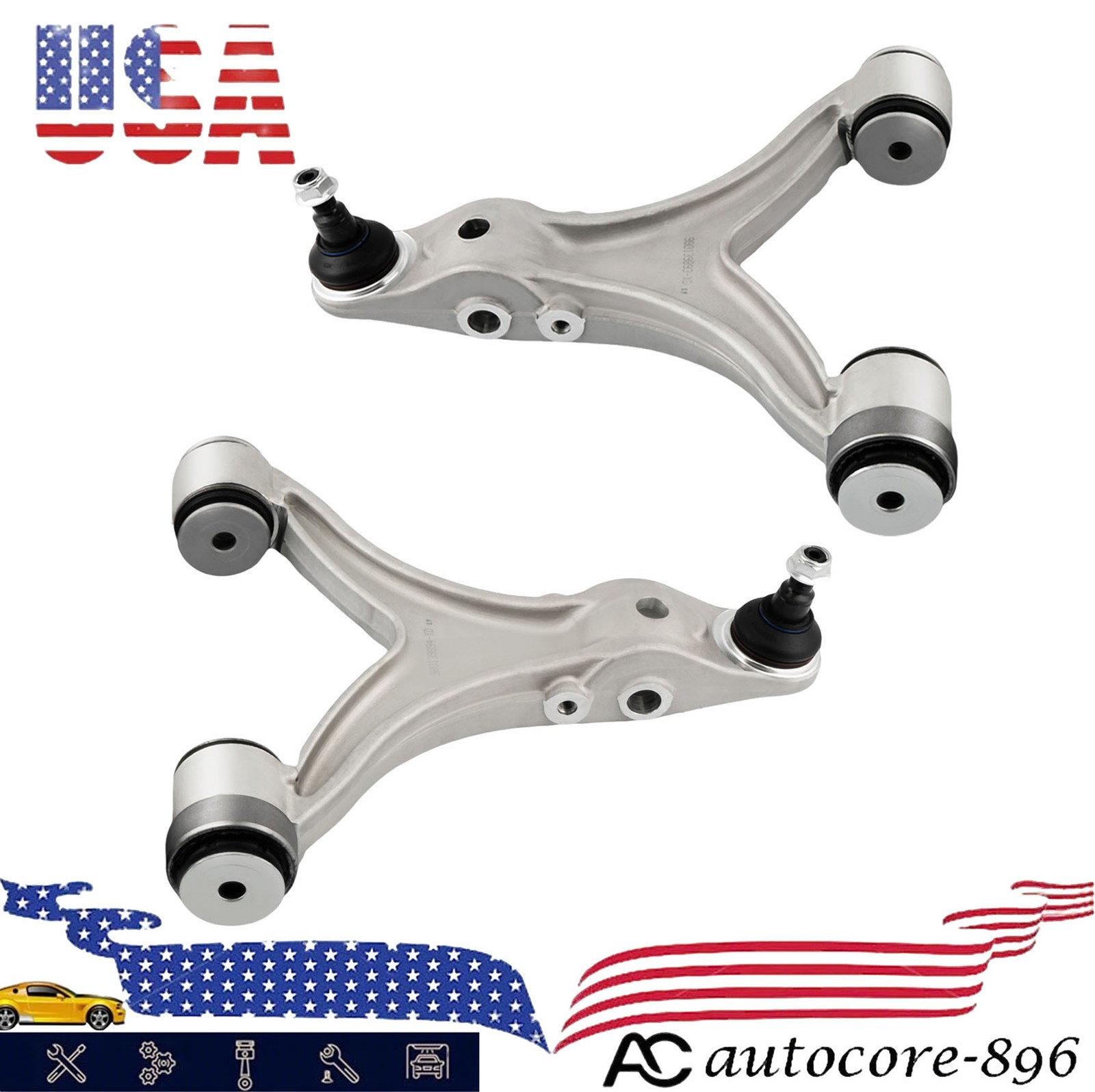 2pc Front Lower Control Arms For Maserati Quattroporte GranTurismo M139 2007-13