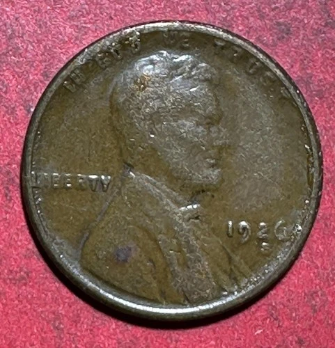 1926S US LINCOLN CENT! Lower Mintage! San Francisco Mint! VG/FINE! Old US Coin!