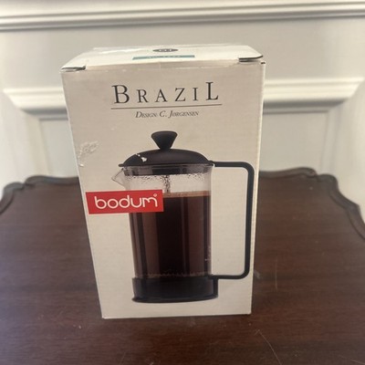 Bodum Brazil 3-Cup French Press Coffee Maker, 12oz. Black