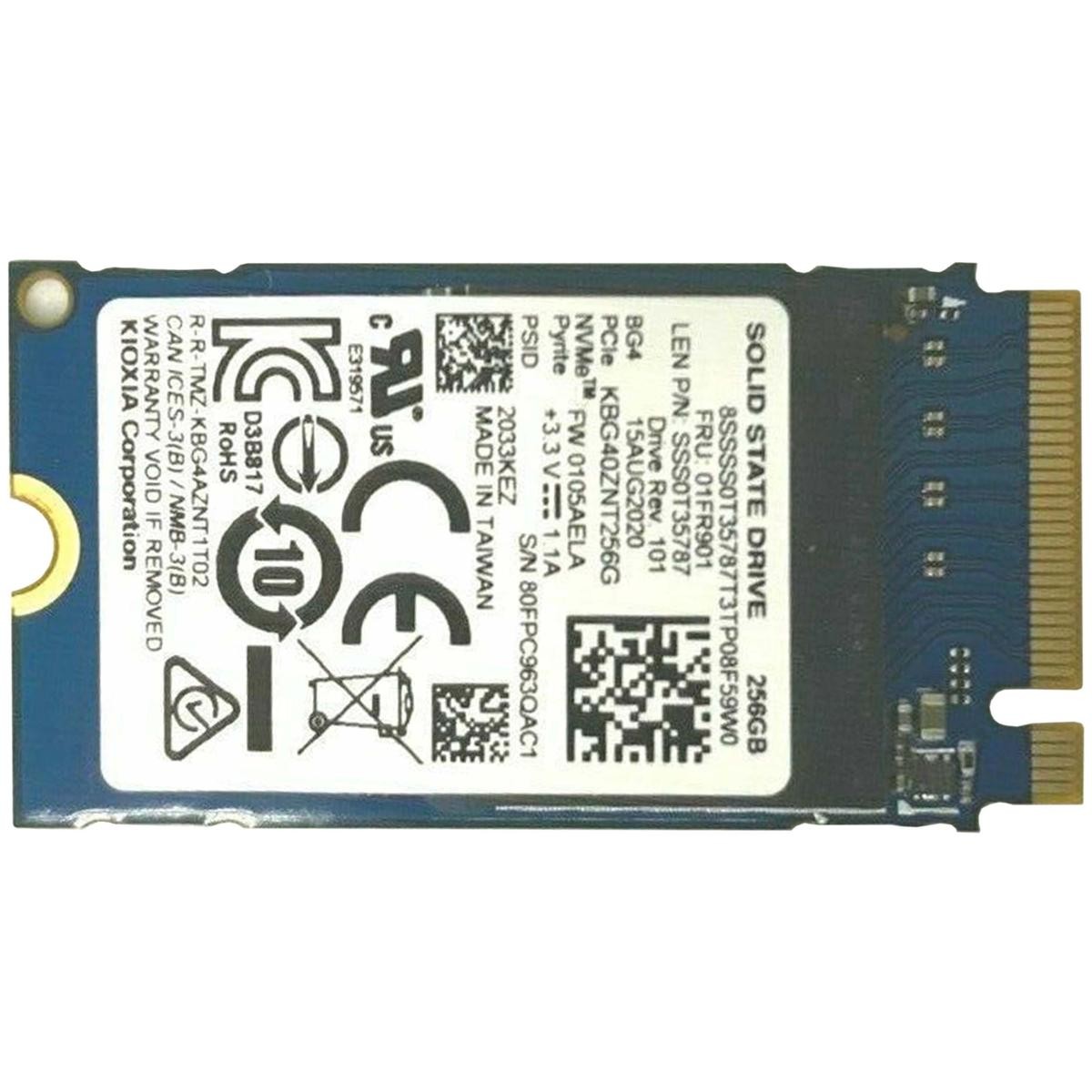 Kioxia Bg4 SSD 256gb Kbg40znt256g M.2 Pcie 3.0 X4 Nvme M.2 2242