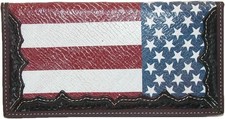 3D Brown Western Rodeo Wallet