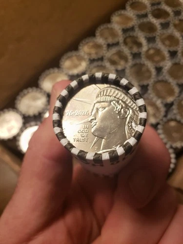 2026 P Half Dollar, BU Sealed Roll of 20 (49 rolls), Semiquincentennial