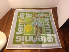 Vintage Accent Studios Eckman WOMENS-TENNIS Needleprints Canvas, Rare!!