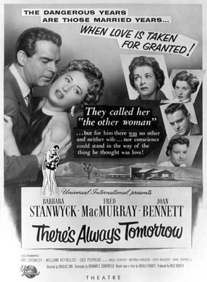 There's Always Tomorrow poster Fred MacMurray Barbara Stanwyck- 1956 Old Photo 2