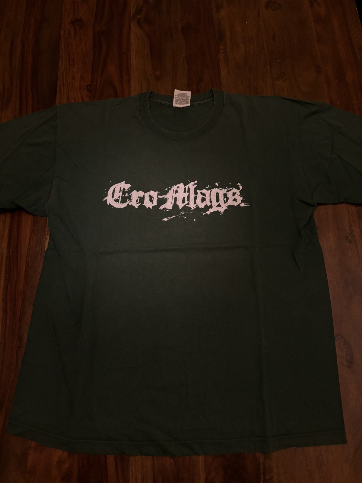 Vintage Cro-Mags Tour Shirt OG VERY RARE Size L NYHC … - Gem
