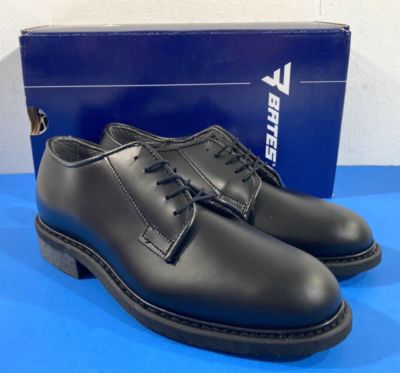 BATES E00968 Black Leather Uniform Oxford NIB SIZE 6.5 MEN main image 4