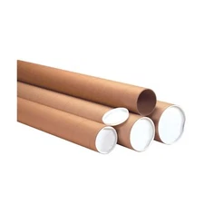Heavy-Duty Kraft Mailing Tubes, 4" x 60", Kraft, 12/Case by Discount Shipping...