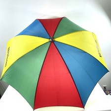 Vintage Wilson Rainbow Umbrella Tennis Golf Nylon 48" Diameter 8 Ribs
