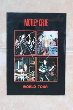 Nikki Sixx Motley Crue Autographed Signed Shout At The Devil Tour Program SATD