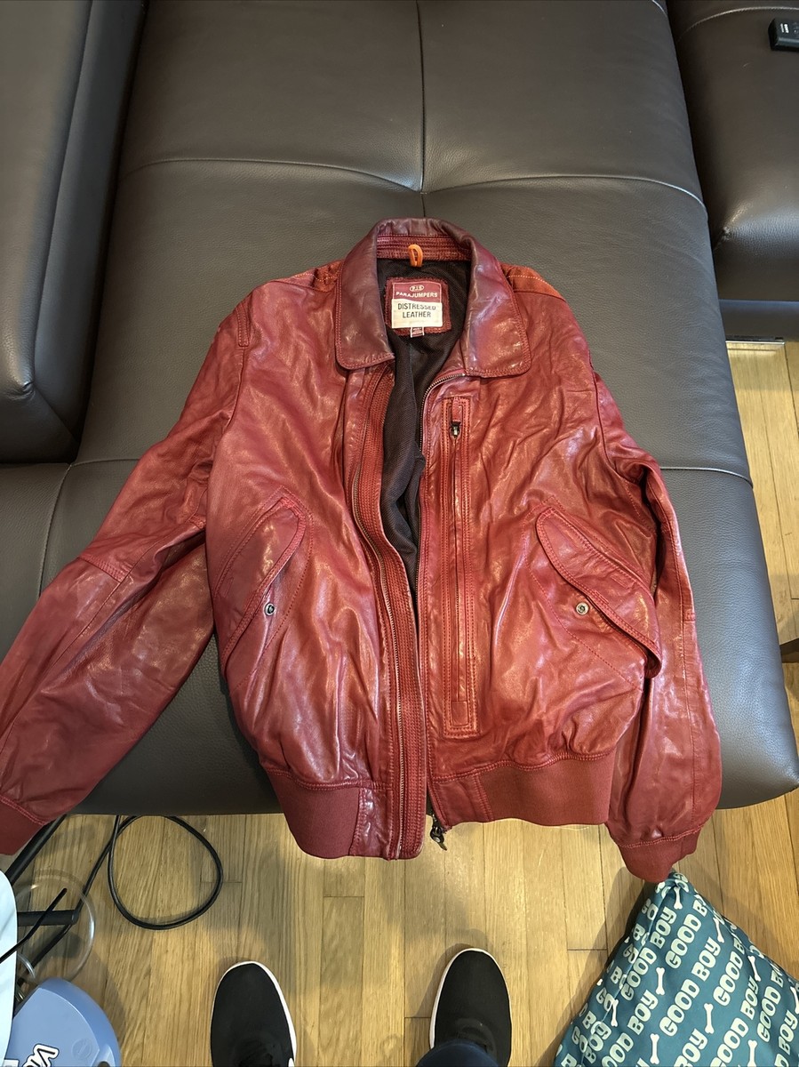 Parajumpers Distressed Leather Jacket Xl | eBay Parajumpers Distressed Leather Jacket Xl | eBay