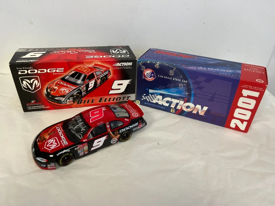 Dodge/Muhammad Ali 2001 Bill Elliott #9 firmado 1:24 NASCAR acción sin usar, en caja Intrepid Foto 2 de 4