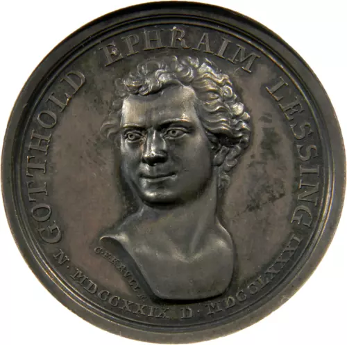 Germany  1781 Death of Gotthold Lessing Silver Medal  NGC MS 62  (06-5)