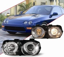 For 1998-2001 Acura Integra Headlights Led Halo Projector Front Bumper Lamps For 1998-2001 Acura Integra Headlights Led Halo Projector Front Bumper Lamps