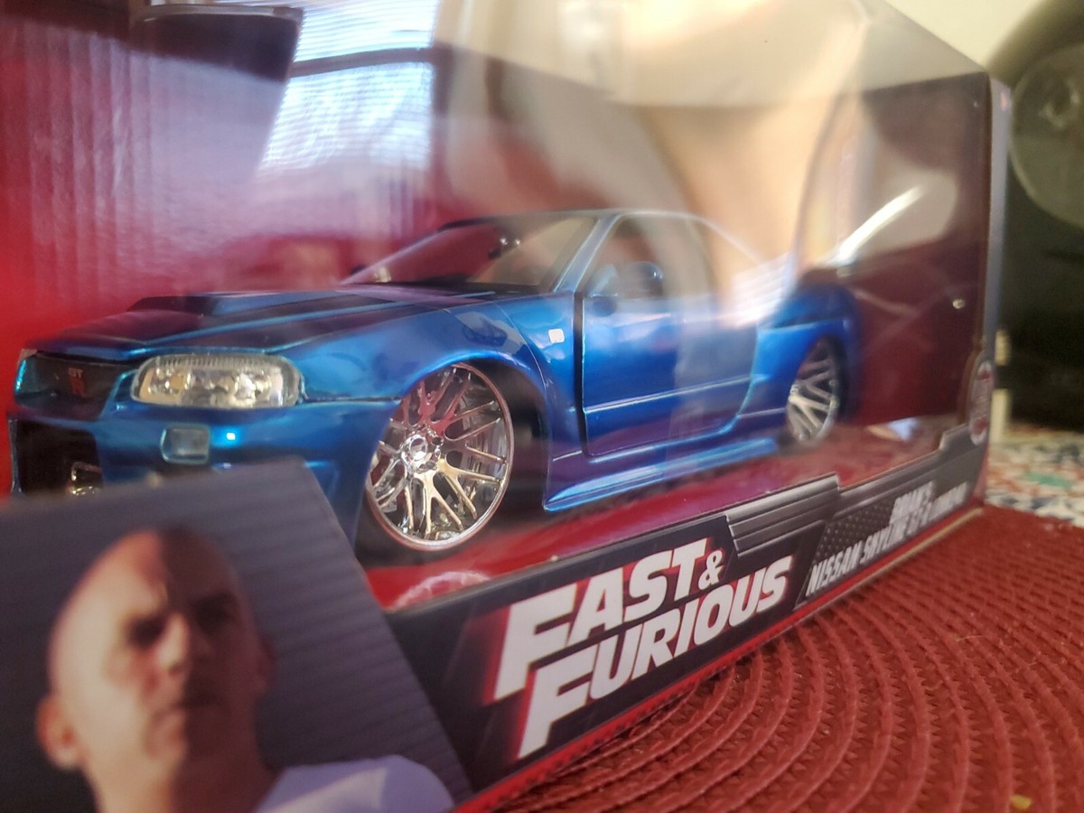 Jada Toys ブライアンニッサンスカイライン GT-R (BNR34) 1/24 Jada Fast & Furious Brian's Nissan Skyline GT-R BNR34