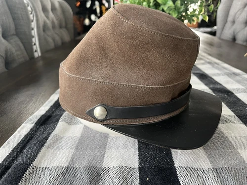 Civil War Confederate Kepi Hat. New Pre-Owned. Made in The USA