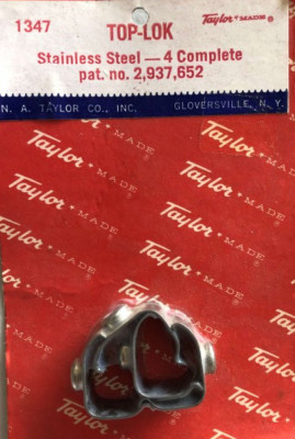 Taylor Made 1347 Stainless Steel 1'' Top Locks 4 per pack