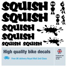 Squish bike decals labels with free bike protection (27 pack) - 20+ colours