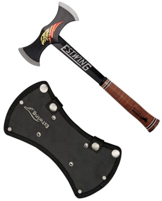 Estwing Eagle 7.5'' Axe Head One piece American Steel Leather Wrapped Handle
