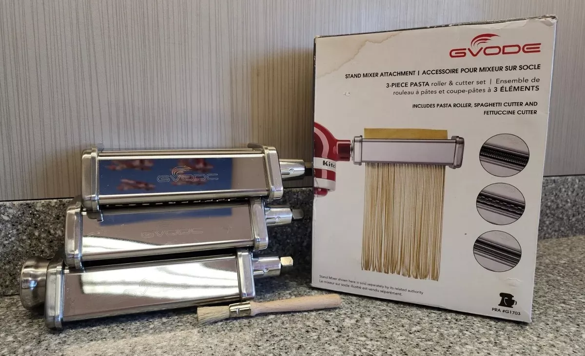 GVODE Pasta Roller Cutter Set Spaghetti Fettuccine Cutter Fits