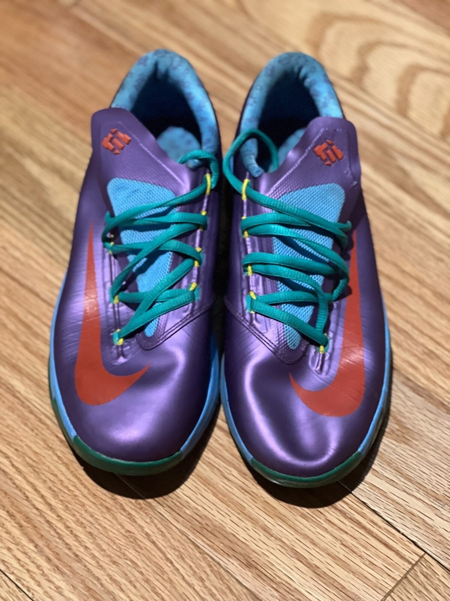 Nike KD Rugrats Girls Size 7Y Purple Blue Athletic Shoes Sneakers  599477-500