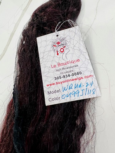 Vanessa Drawstring Long Curly Ponytail Extension DeepBurgundy Red (Dark Roots) - Picture 5 of 20
