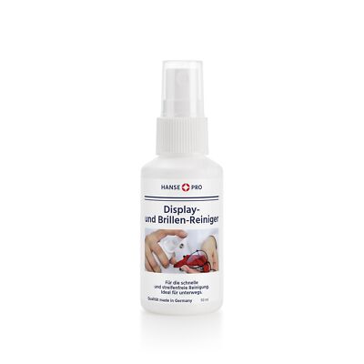 HANSE PRO Display- und Brillen-Reiniger, 4x 50 ml I Reinigungsspray 