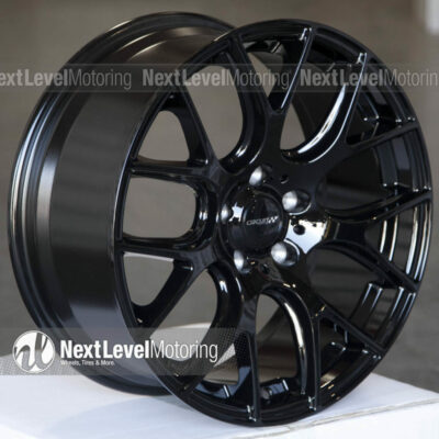 Circuit CP31 18x8 5-114.3 +40 Gloss Black Wheels Fits Toyota Camry C-HR RAV-4