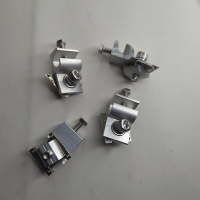  4 Pcs Ground Lug Solar Panel Wire Clip Grounding Cable Clamp