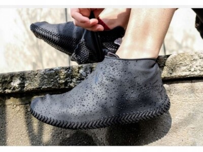 Wasserfeste Schuhüberzieher aus Silikon Überschuhe Regenschutz Schuhüberzieher 