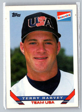 Terry Harvey  1993 Topps Bazooka Team USA  #1 Rookie RC