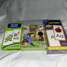 LOT OF 3 EDUCATIONAL FLASH CARDS for 4-up, Tell A Story Flash Cards