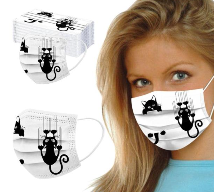 2.000 Stück Einweg-Gesichtsmasken, 3-lagig, Atmungsaktiv, Für