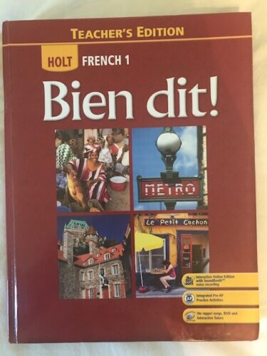 Bien Dit French 1 Textbook  by John Demado (Author), Severine Champeny (Author), Marie Ponterio (Author), Robert Ponterio (Author) 