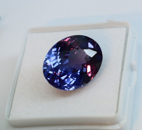 Rarest 12 Ct Alexandrite Loose Gemstone Color Change Oval Cut Natural Untreated - Picture 5 of 9